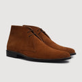 Corry Chukka Marrón Suede Botas de cuero para Hombre