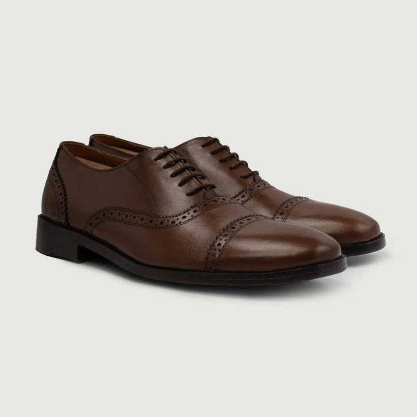 Grisson Brogues Oxford Marrón Leather Shoes para Hombre