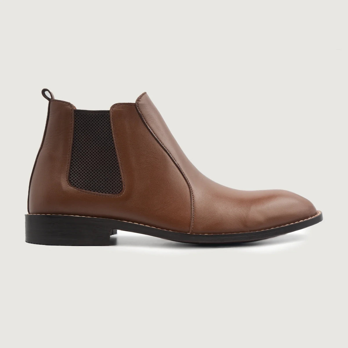 Brown Full-Grain leather Boots - Construcción cosida Goodyear y puntera delantera