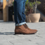 Authentic Full-Grain Leather Grain Depth & Pull-Up Patina Texture Detail