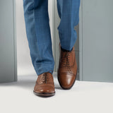 Styled On-Foot Perspective Demonstrating Ankle Fit & Silhouette on Model