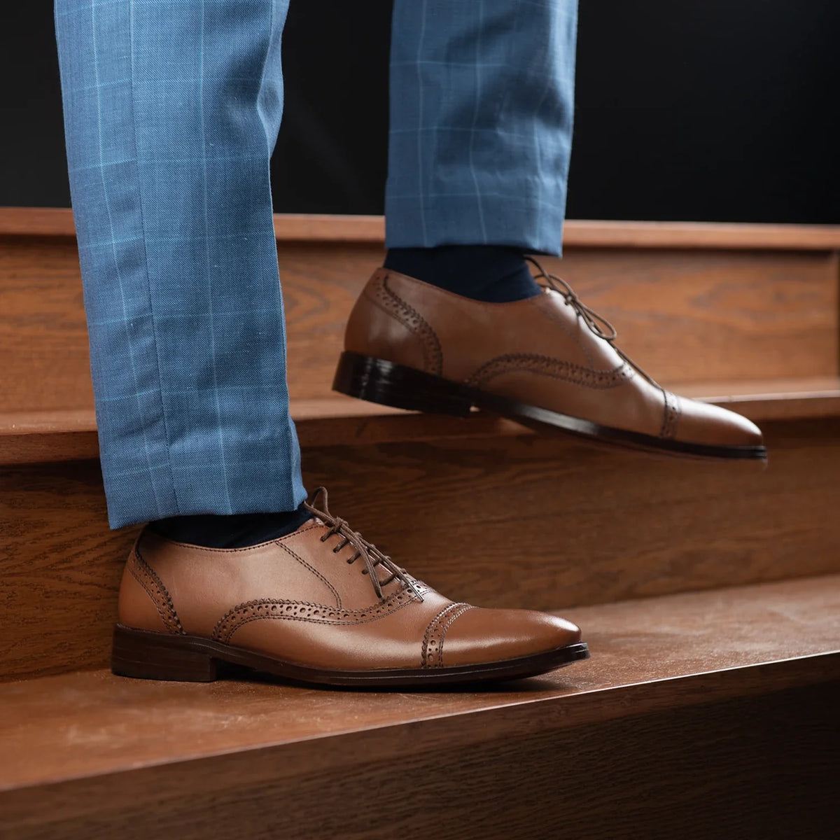 Orlaven Grisson Brogues Oxford Tostado Zapatos de cuero para Hombre footwear image 10