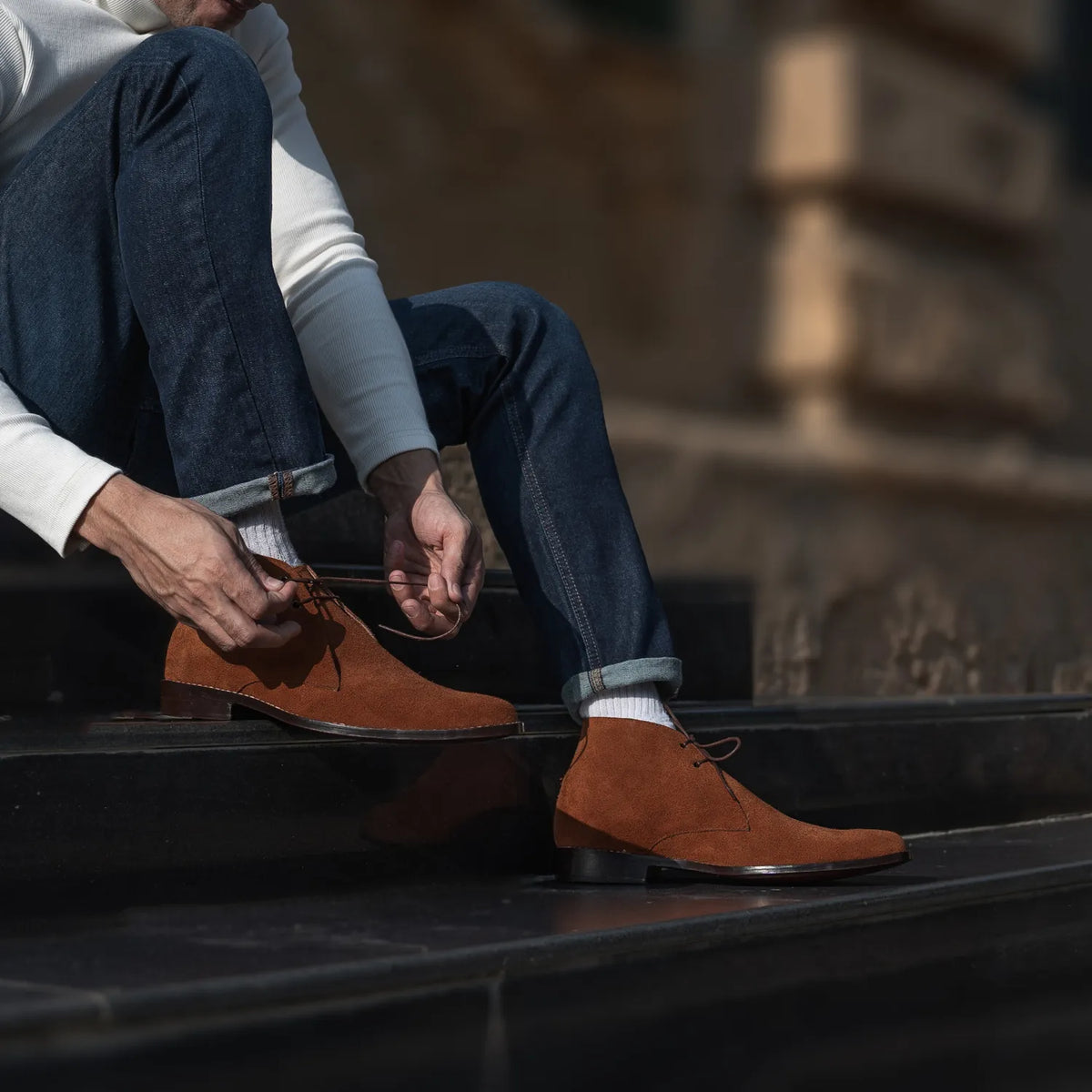 Orlaven Corry Chukka Marrón Suede Botas de cuero para Hombre footwear image 10