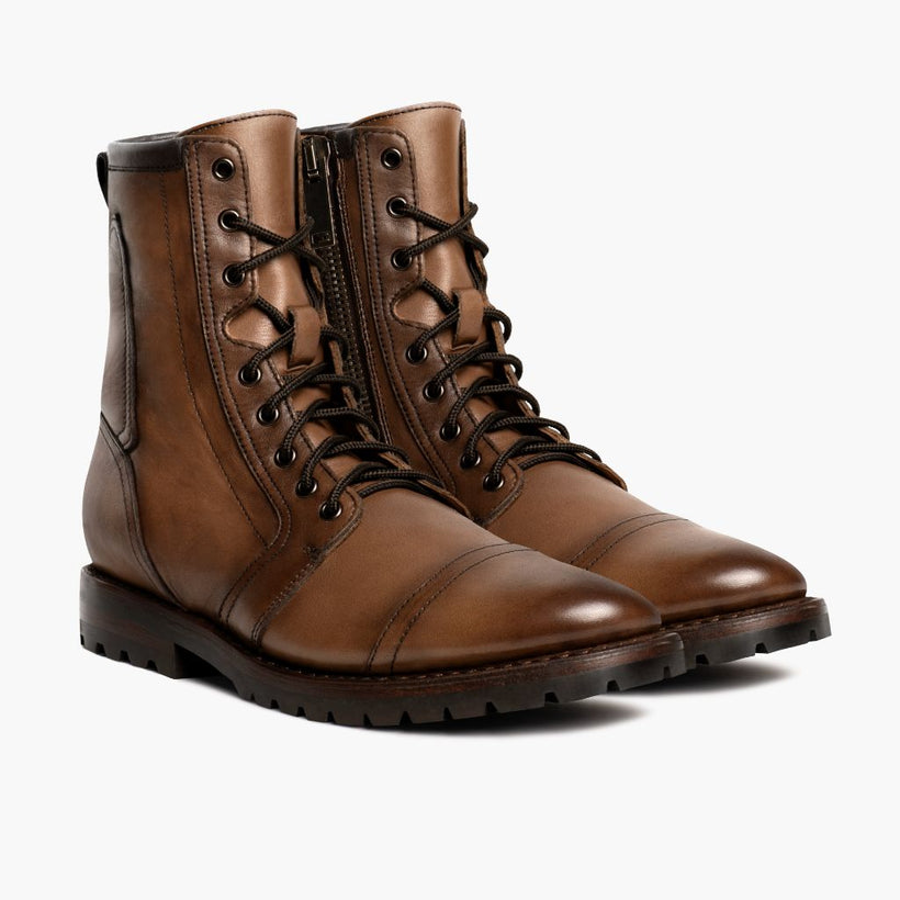 Casa Moto Amber Wheat Leather Boots para Hombre