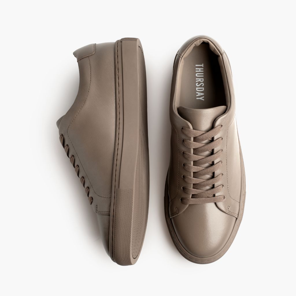 Encore Forest Leather Sneakers - Contrafuerte de talón reforzado y doble costura de precisión