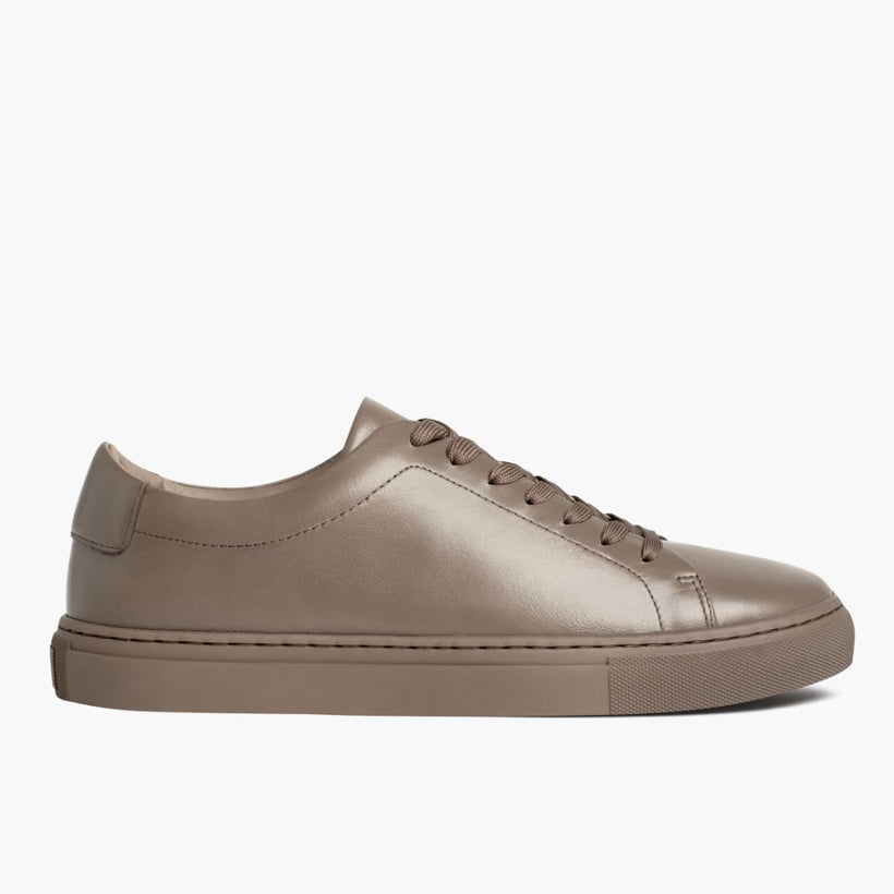 Encore Taupe Leather Sneakers para Hombre