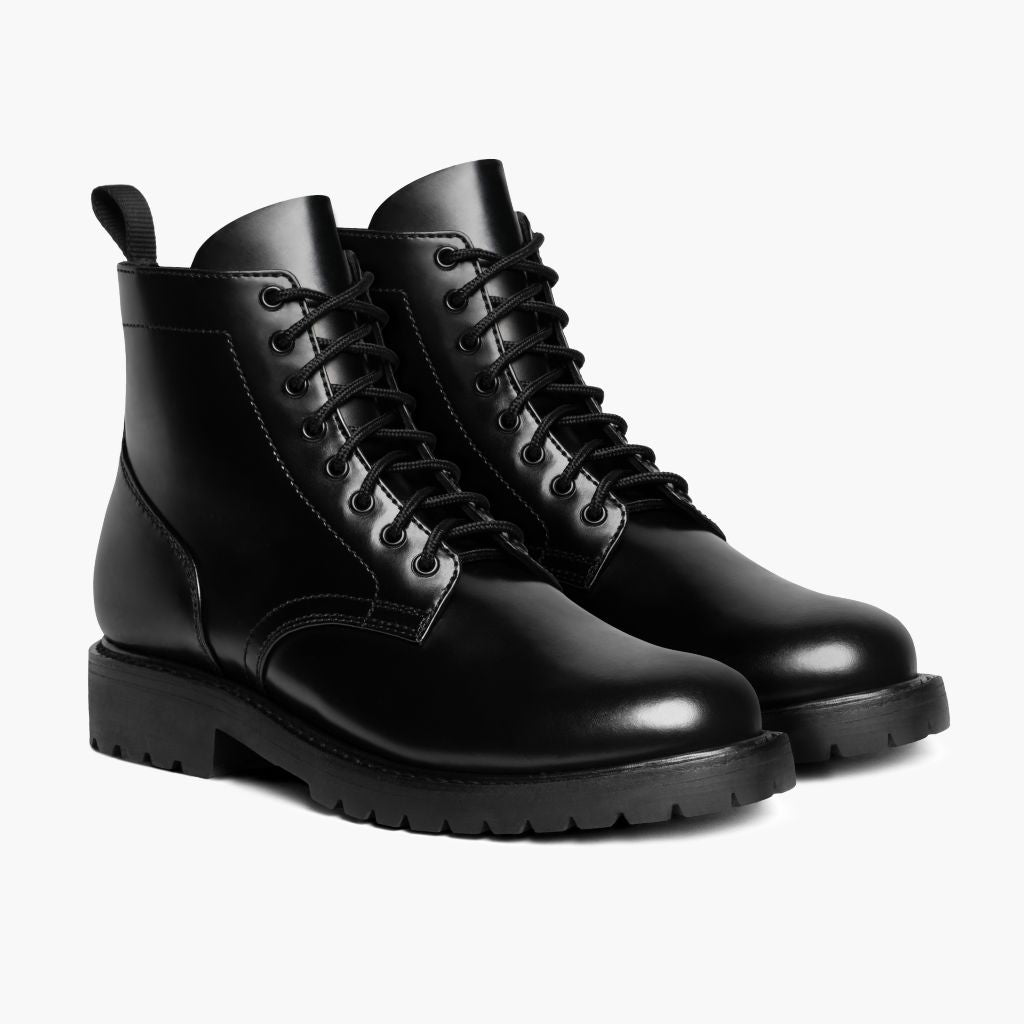 Hero Negro Botas de cuero para Hombre en cuero vacuno negro auténtico - Vista de perfil | Comprar online