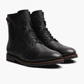Casa Moto Negro Botas de cuero para Hombre