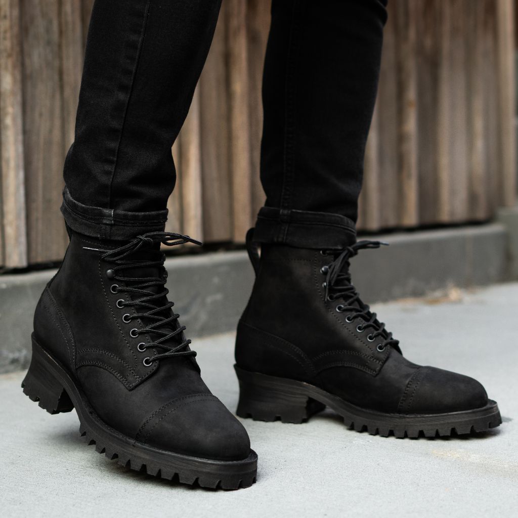 Styled On-Foot Perspective Demonstrating Ankle Fit & Silhouette on Model