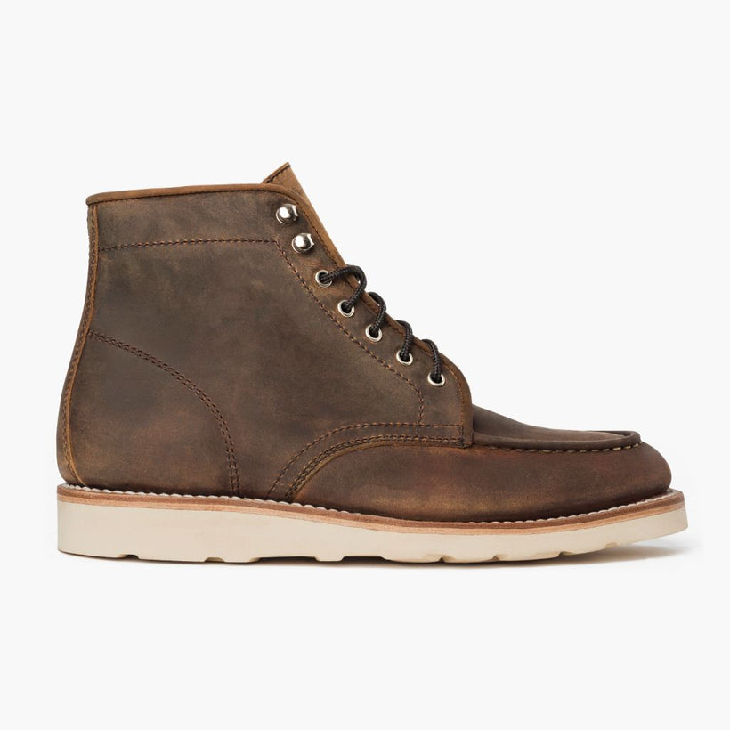 Diplomat Burnt Copper Leather Boots para Hombre