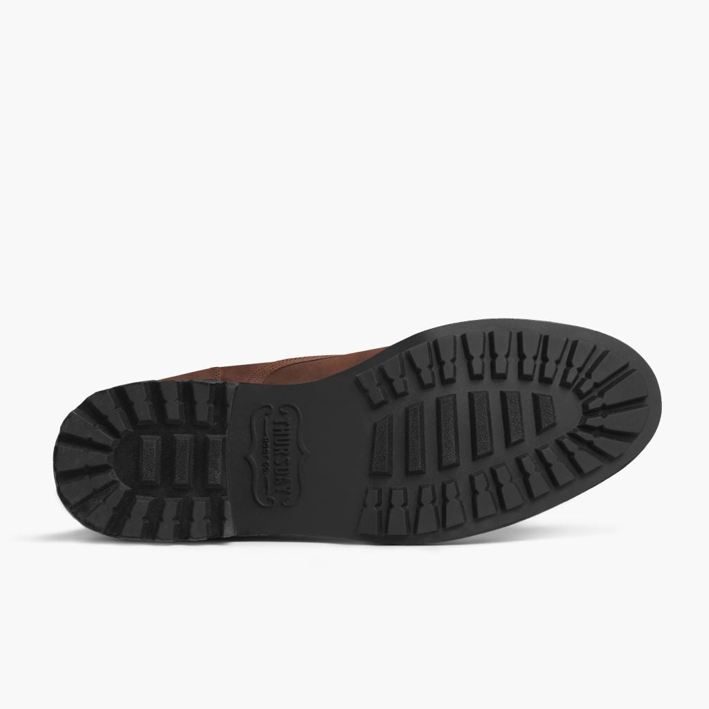 High-Traction Rubber Outsole & Lug Tread Pattern on Logger Adobe de Arizona Botas de cuero para Hombre