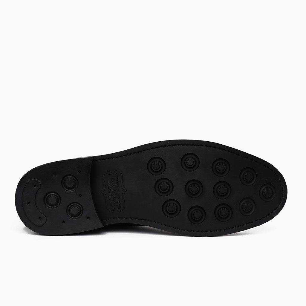 High-Traction Rubber Outsole & Lug Tread Pattern on President Moca Botas de cuero para Hombre For Men