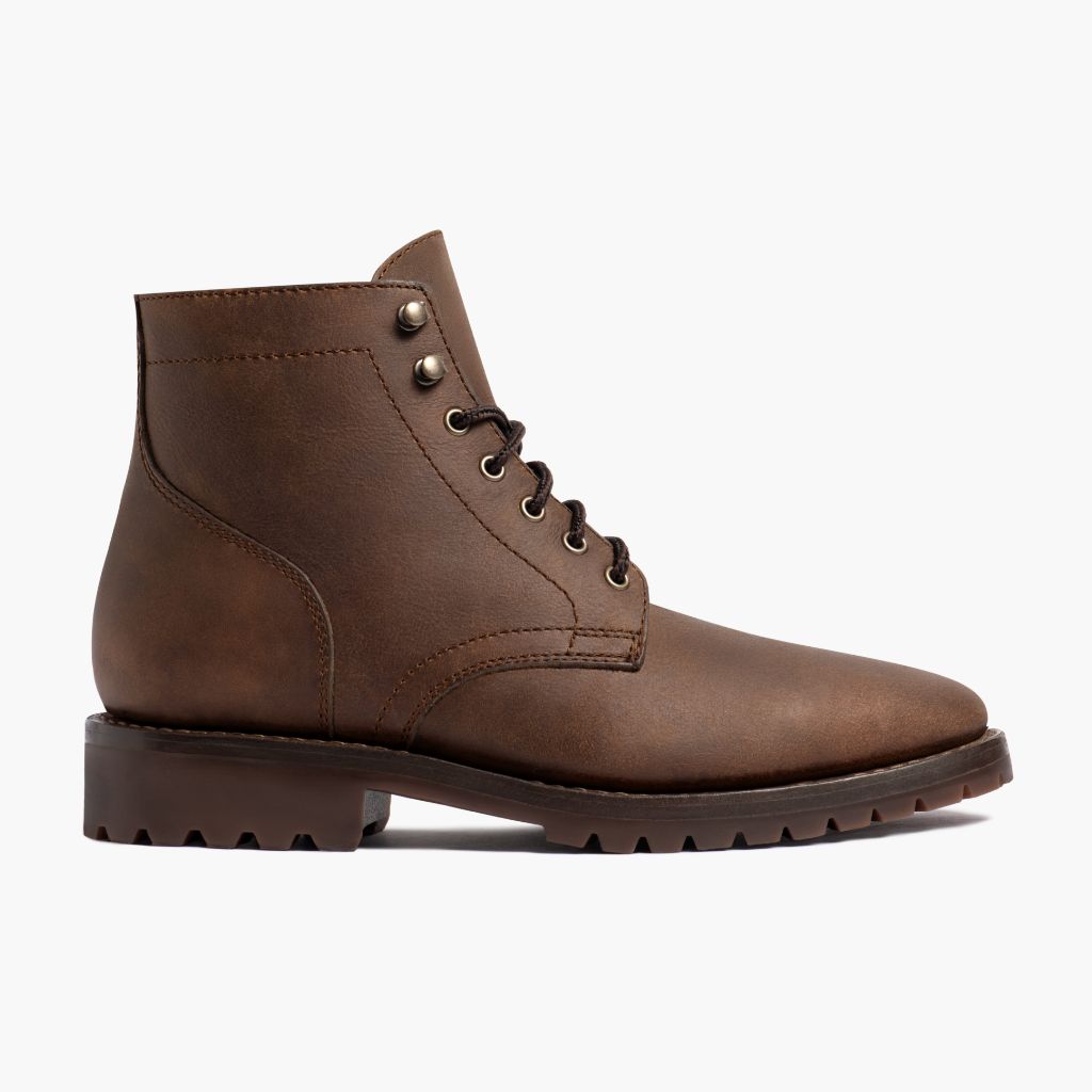 Brown Full-Grain leather Boots - Construcción cosida Goodyear y puntera delantera