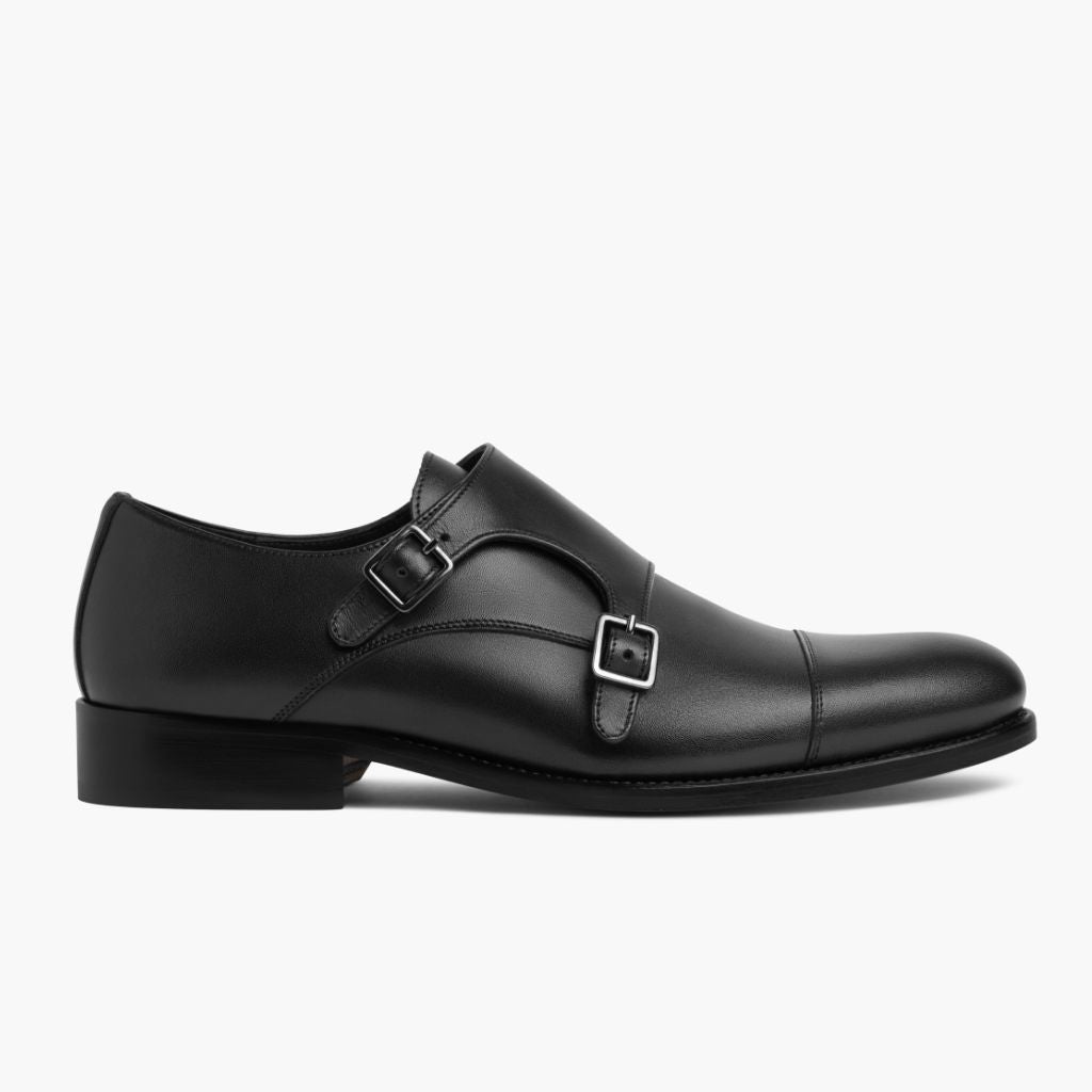 Black Full-Grain leather Loafers - Construcción cosida Goodyear y puntera delantera