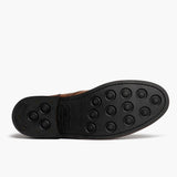 High-Traction Rubber Outsole & Lug Tread Pattern on Captain Toffee Leather Boots