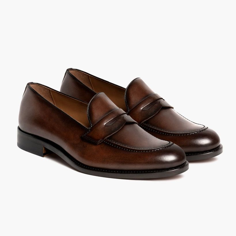 Lincoln Rich Mahogany Leather Sneakers para Hombre