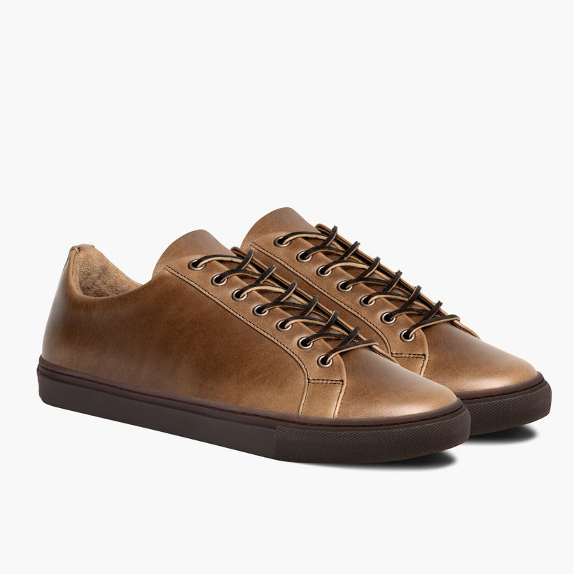 Premier Low Top Natural Leather Sneakers para Hombre