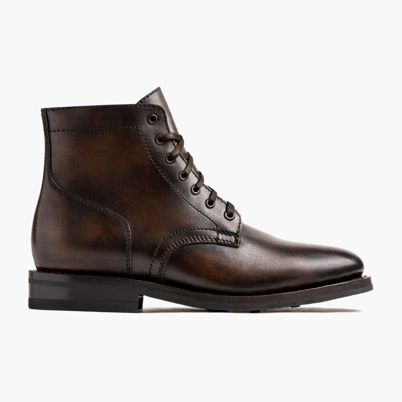 President Negro Coffee Leather Boots para Hombre