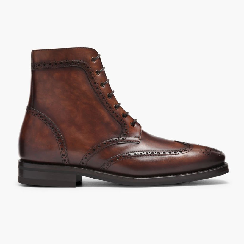 Wingtip Color #77 Leather Boots para Hombre