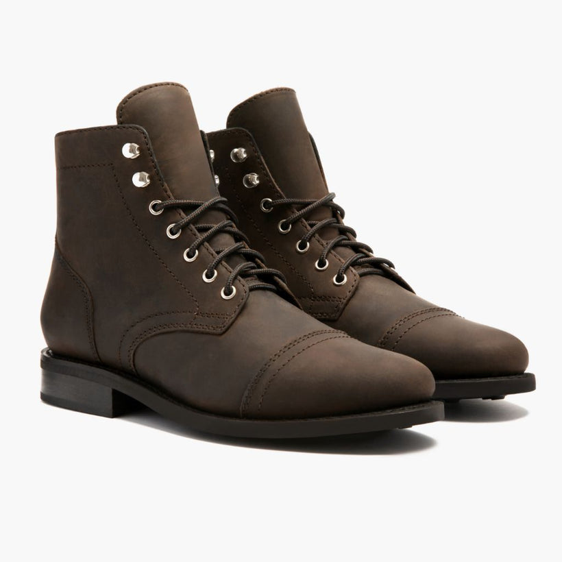 Captain Tobacco Leather Boots para Mujer