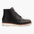 Diplomat Negro Botas de cuero para Mujer