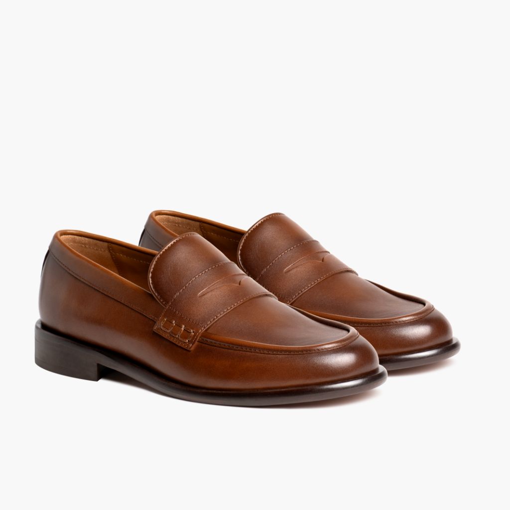 Dress Penny Pecan Botas de cuero para Mujer in Classic Full-Grain Leather - Vista de perfil | Comprar online