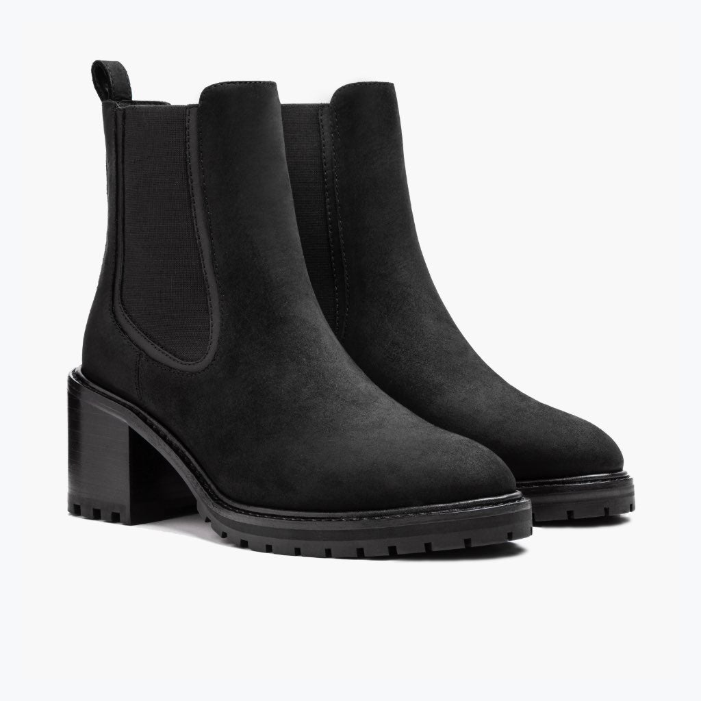 Black Full-Grain leather Boots - Construcción cosida Goodyear y puntera delantera