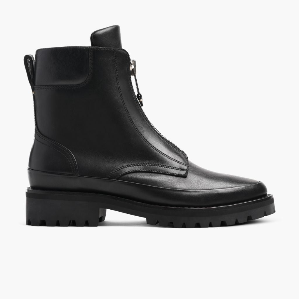 Ryder Negro Botas de cuero para Mujer en cuero vacuno negro auténtico - Vista de perfil | Comprar online