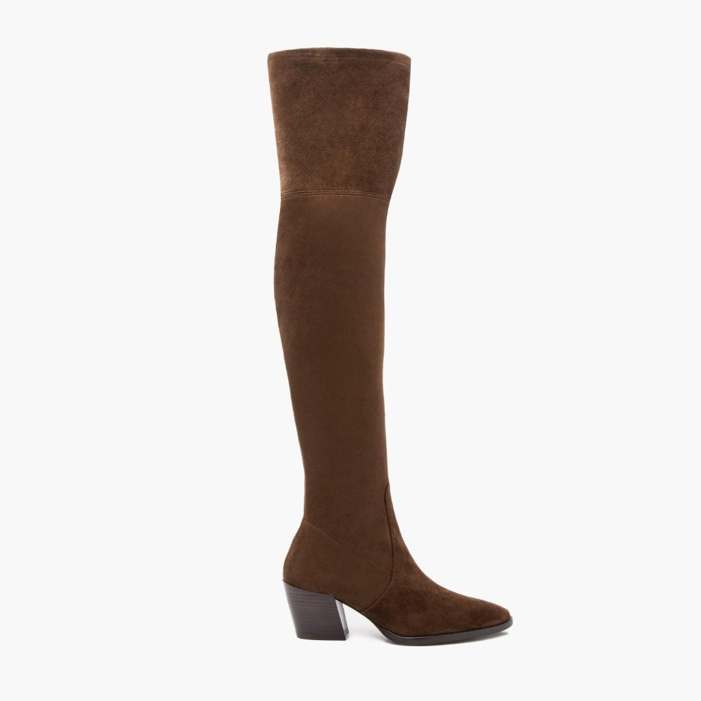 Tempest Espresso Botas de cuero para Mujer in Classic Full-Grain Leather - Vista de perfil | Comprar online