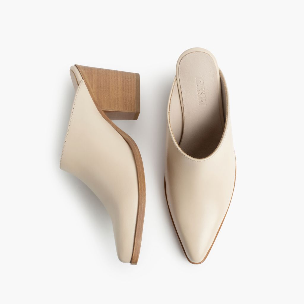 Summer Ivory Botas de cuero para Mujer - Contrafuerte de talón reforzado y doble costura de precisión