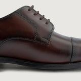 Authentic Full-Grain Leather Grain Depth & Pull-Up Patina Texture Detail