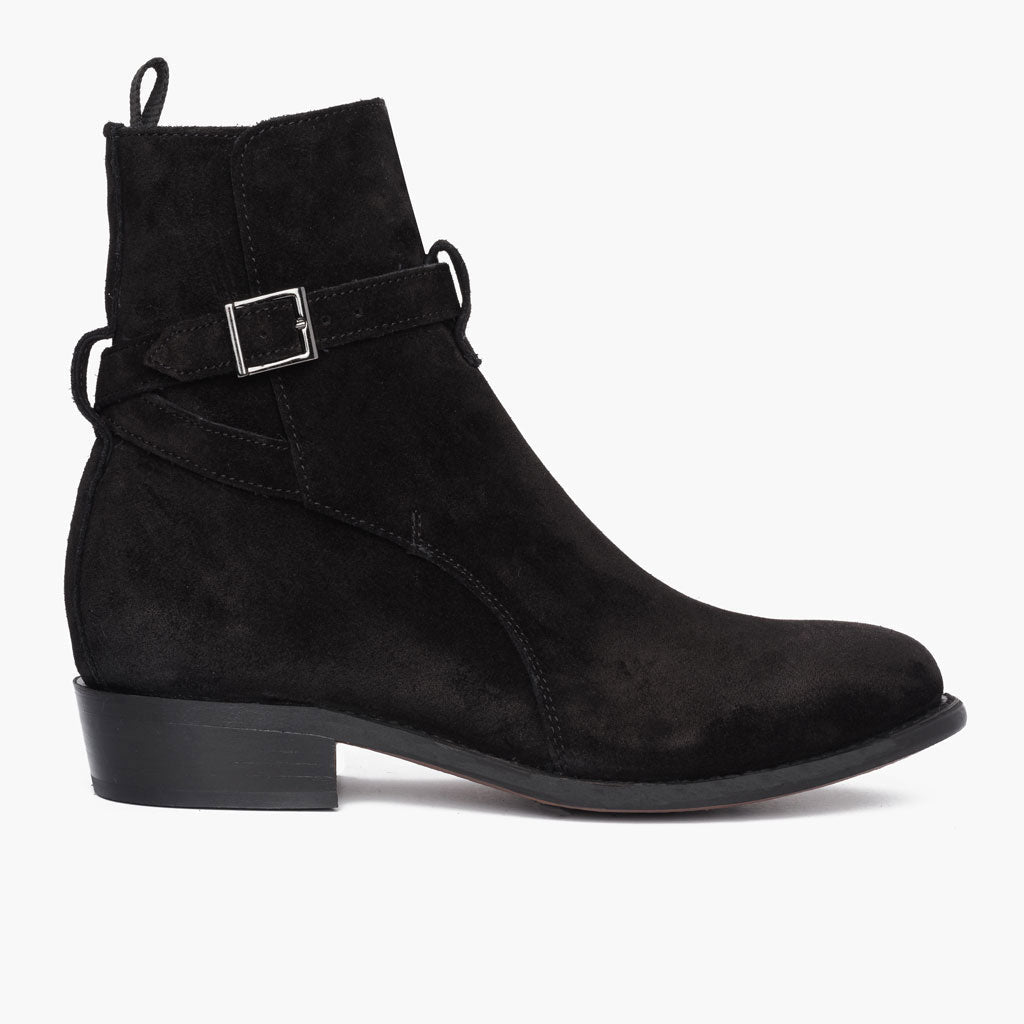 Black Full-Grain leather Boots - Construcción cosida Goodyear y puntera delantera