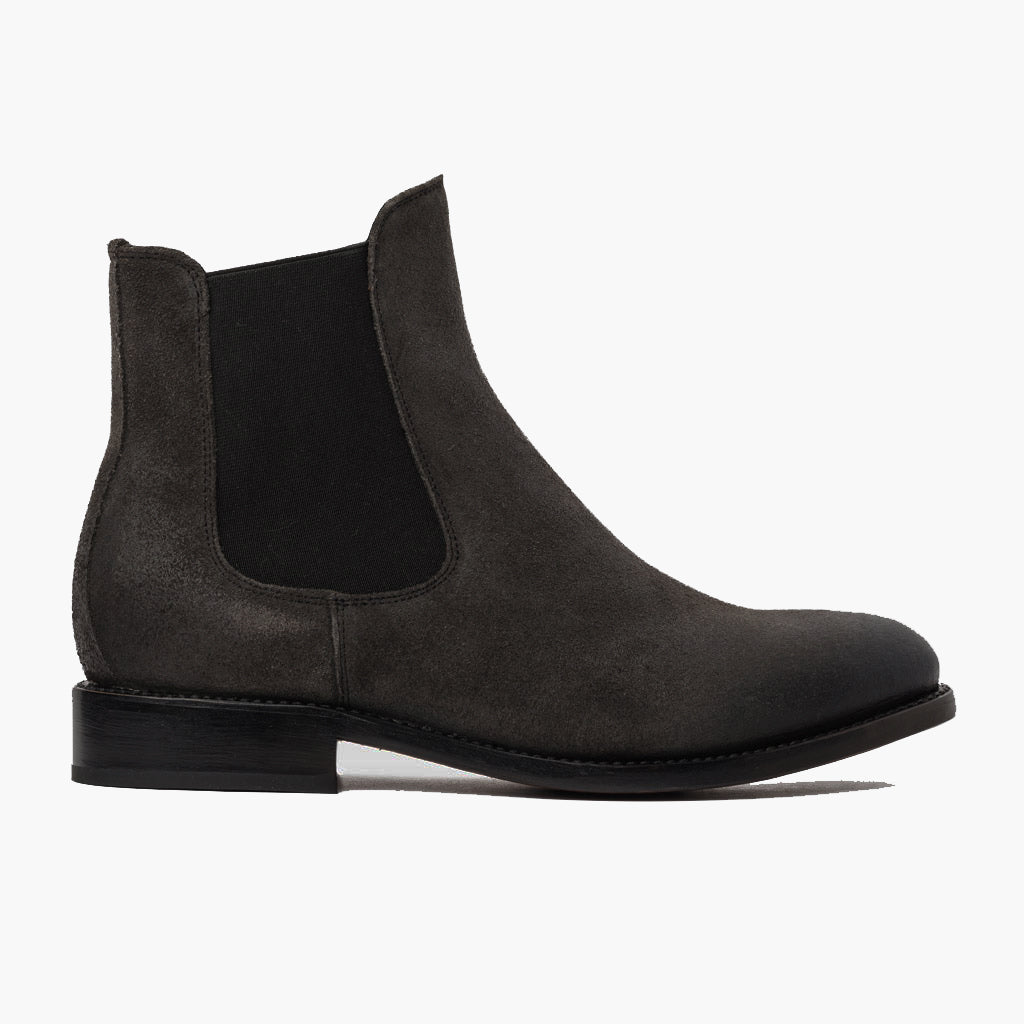Grey Full-Grain leather Boots - Construcción cosida Goodyear y puntera delantera