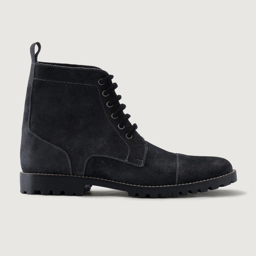 Knight Derby Gris Suede Botas de cuero - TerraGrip para Hombre