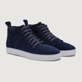 Marty High Top Azul Suede Zapatillas de cuero para Hombre