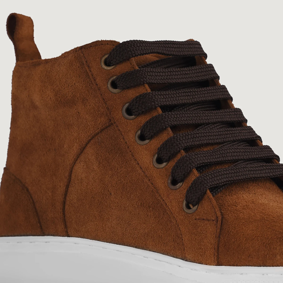 Orlaven Marty High Top Marrón Suede Zapatillas para Hombre footwear image 9
