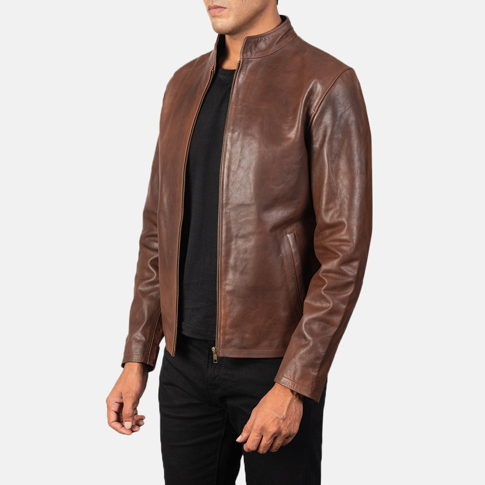 
Alex Chaqueta Biker de Cuero para Hombre – alternate product view 2