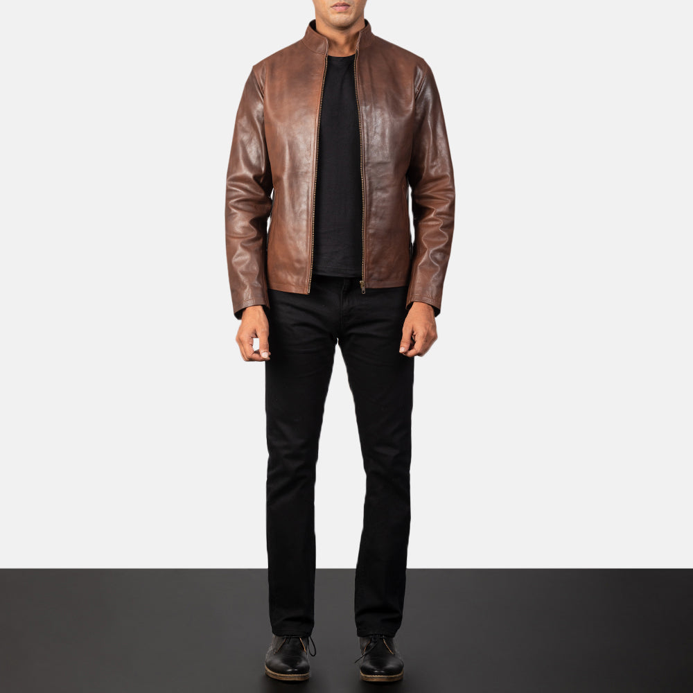 
Alex Chaqueta Biker de Cuero para Hombre – alternate product view 3