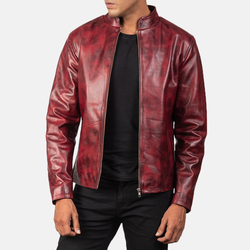 
Alex Chaqueta Biker de Cuero para Hombre – alternate product view 4