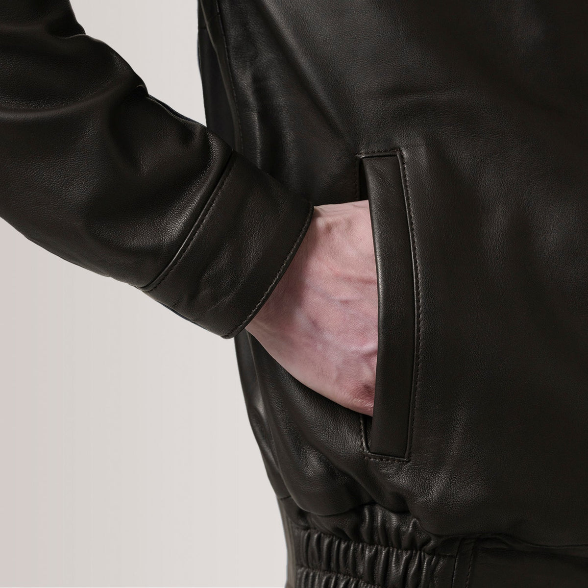 Alfred Cazadora Bomber de Cuero para Hombre – Vista alternativa del producto 6