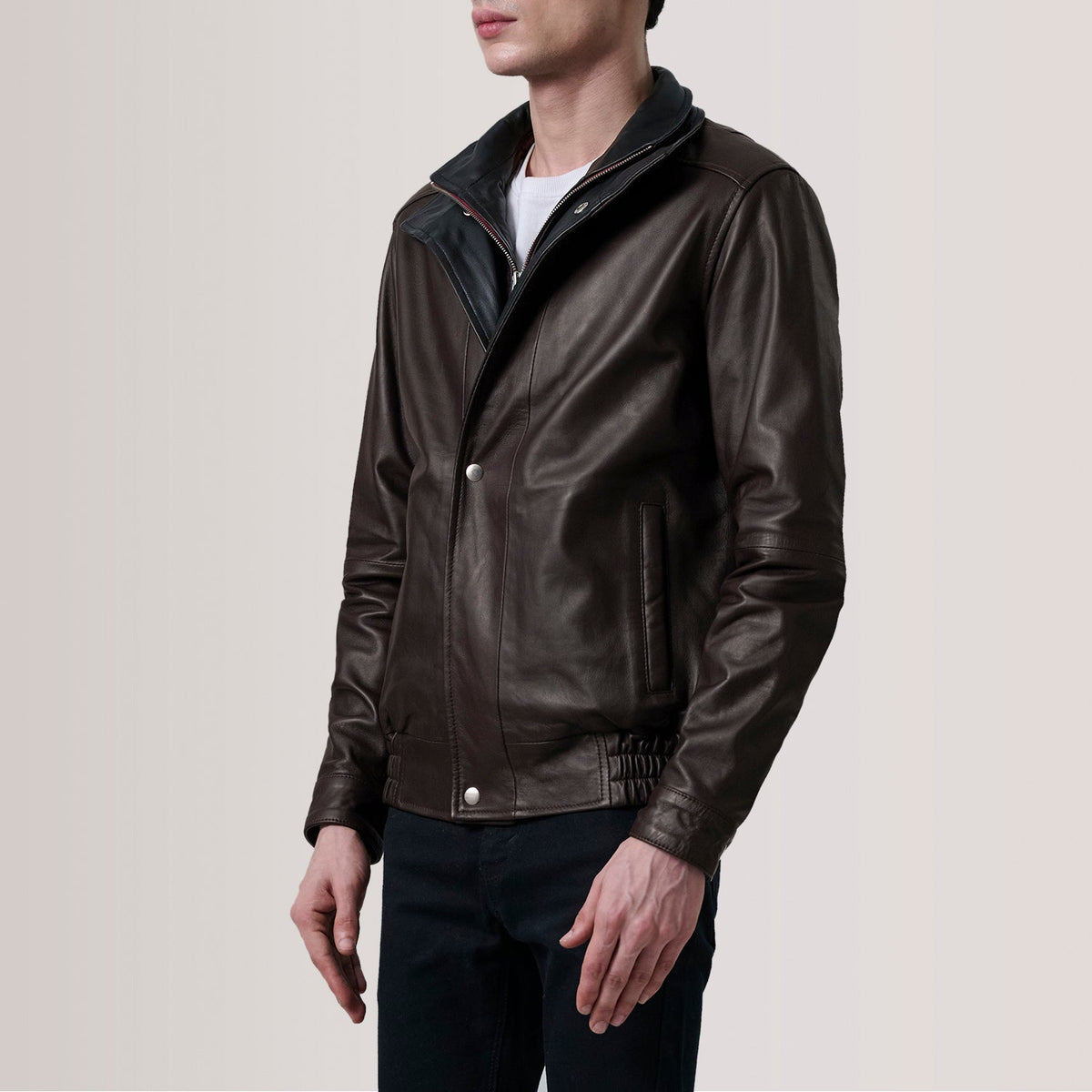 Alfred Cazadora Bomber de Cuero para Hombre – Vista alternativa del producto 3
