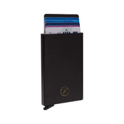 Aluminium Card Holder para Mujer in Classic 100% Full-Grain Leather - Full Exterior Front Profile View | Comprar online