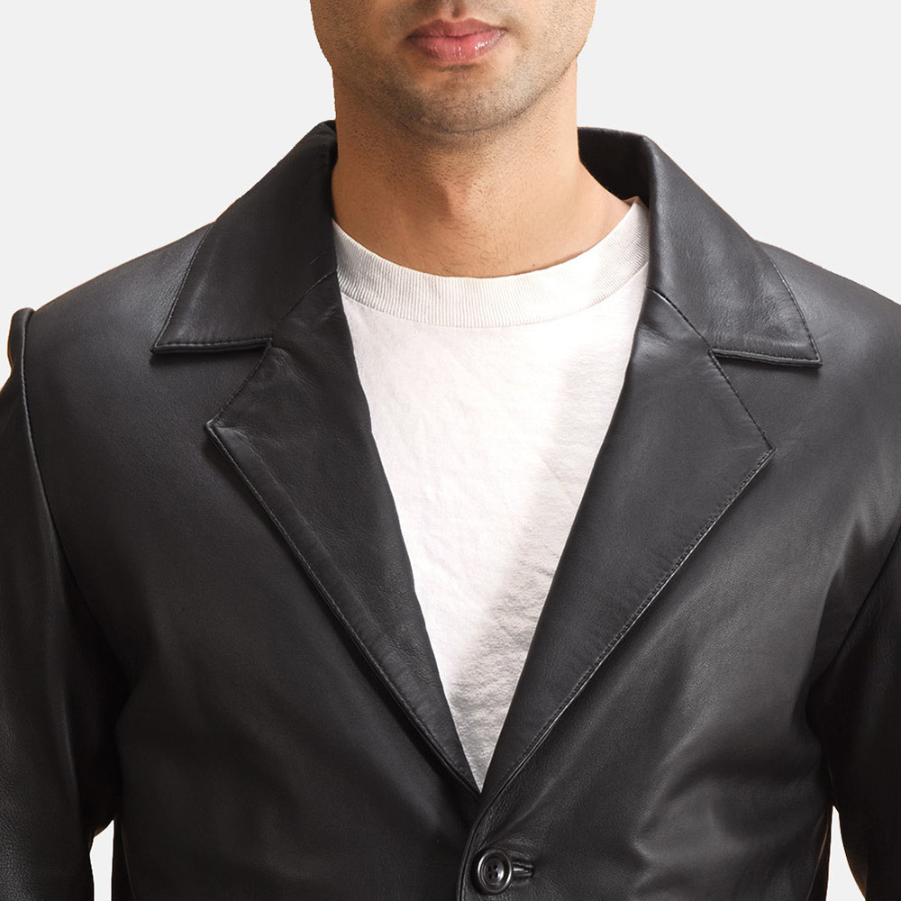 Authentic Sheepskin Leather with Semi-aniline Finish Grain Texture &amp; Heavy-Duty Seam Stitching Detail