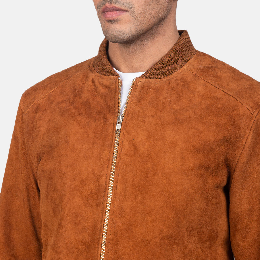 
Blain Marrón Chaqueta Bomber de Cuero para Hombre – alternate product view 6