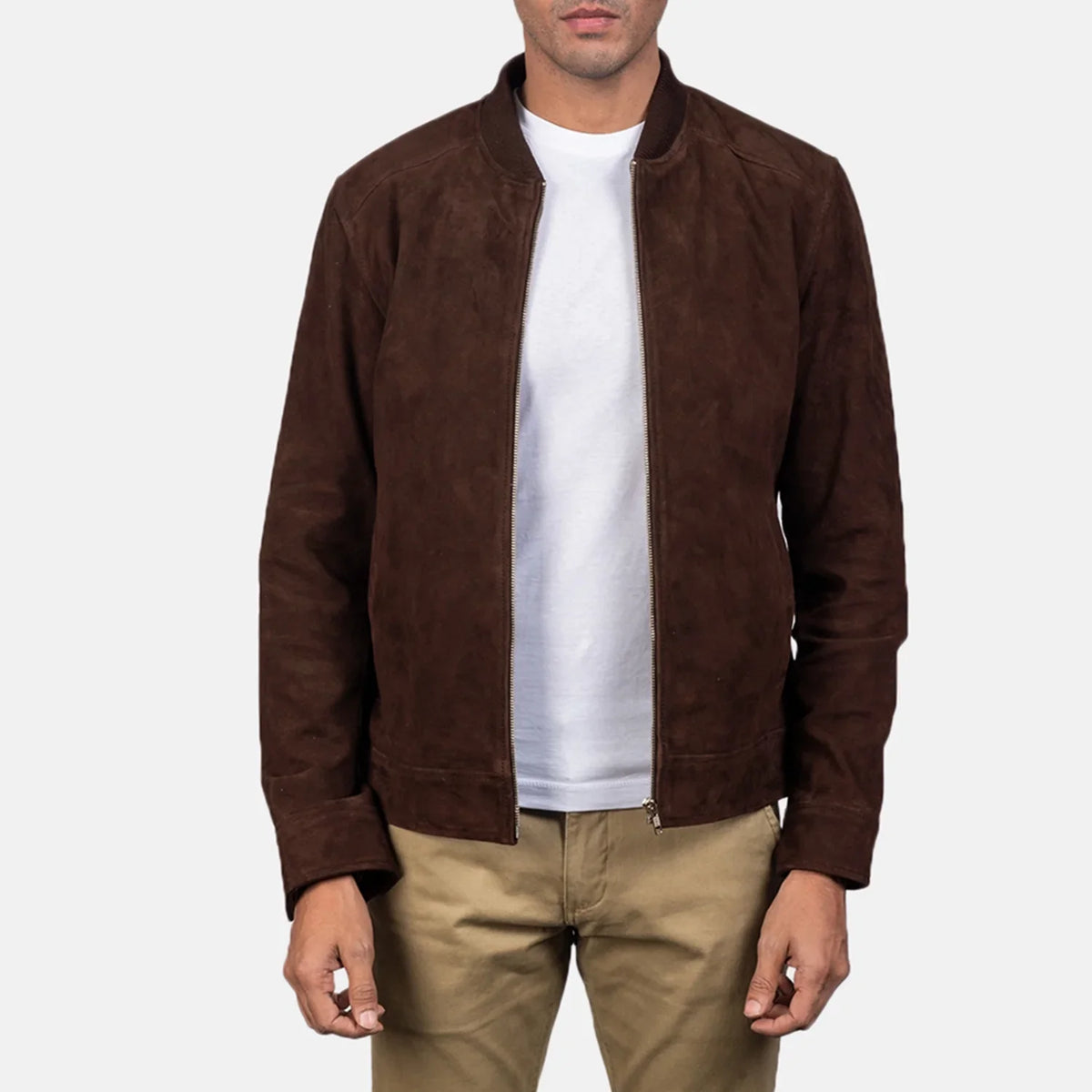 
Blain Marrón Chaqueta Bomber de Cuero para Hombre – alternate product view 1