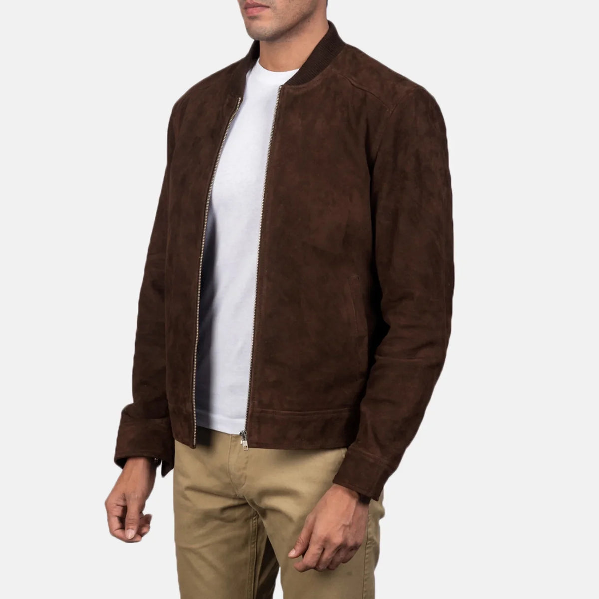 
Blain Marrón Chaqueta Bomber de Cuero para Hombre – alternate product view 2
