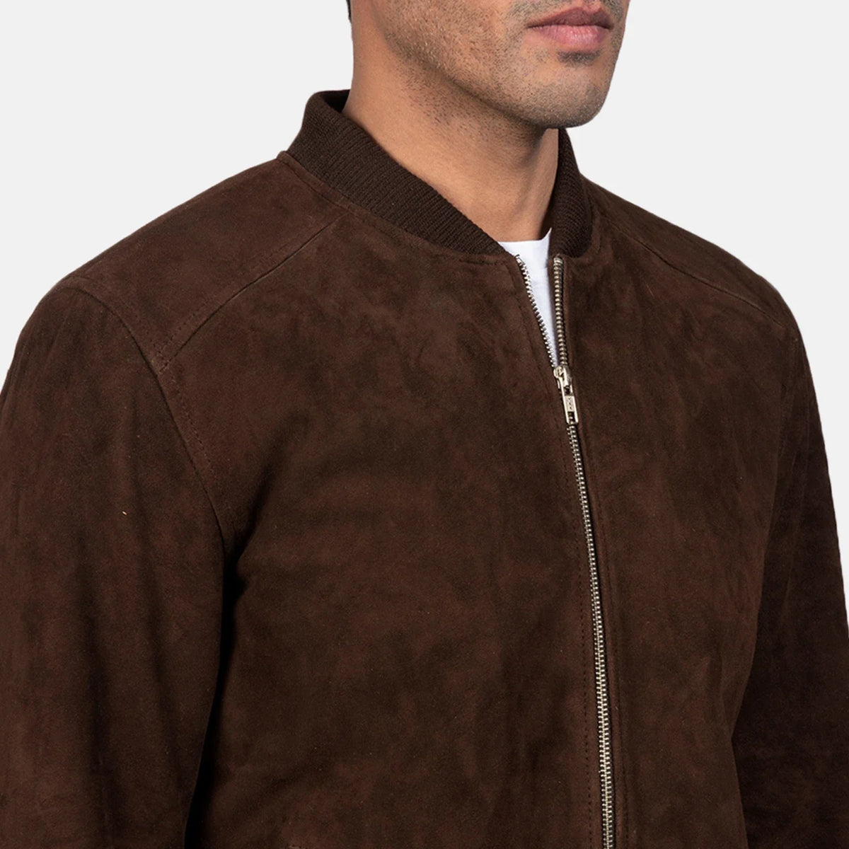 
Blain Marrón Chaqueta Bomber de Cuero para Hombre – alternate product view 6