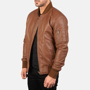 
Bomia MA-1 Chaqueta Bomber de Cuero para Hombre – alternate product view 2