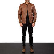
Bomia MA-1 Chaqueta Bomber de Cuero para Hombre – alternate product view 3