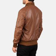 
Bomia MA-1 Chaqueta Bomber de Cuero para Hombre – alternate product view 5